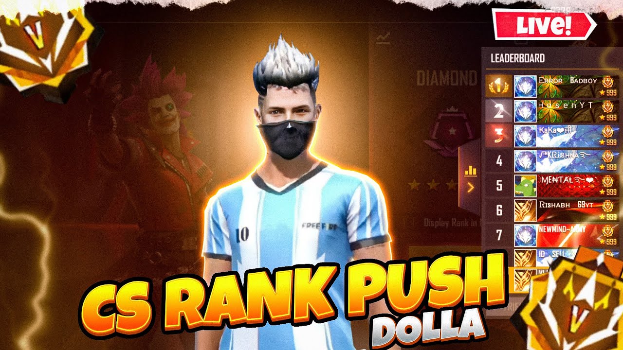 CS rank push going serious 🥵.Road to grand master. Free fire live in ...