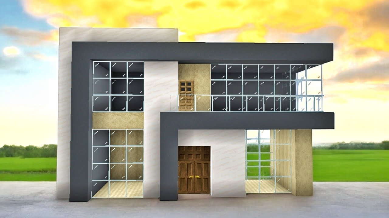 Minecraft Beautiful Modern House Tutorial 🏠🏠🏠 - YouTube