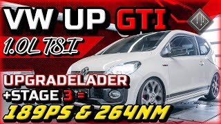 VW UP GTI 1.0 TSI TurboUpgrade | Software Stage 3  Dyno  100200km/h | mcchipdkr