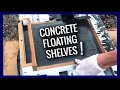 EASY DIY CONCRETE FLOATING SHELVES | How to Make a Concrete Floating Shelf