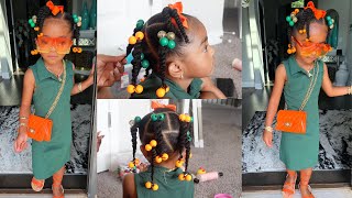 10 Min Quick & Easy Kids Hairstyle for Little Girls Babies Toddler | Little Black Girl Hair Tutorial