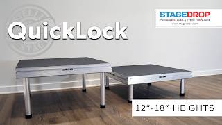 QuickLock 12", 18", and 12"-18" Adjustable Legs - StageDrop