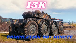 Panhard EBR 105 - 15K Spot + Damage & EBR 105 -16K etc compilation World of Tanks Replays