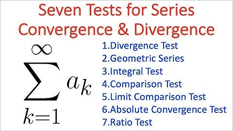 Series Tests and When to Use Them (Convergence and Divergence Tests)