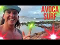 AVOCA POINT SWELL IS UP IN SOME CHOCOLATE MILKSHAKE WATER!!