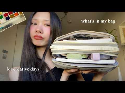 Everyday essentials in my bag for creative days | Topologie Bottle Sacoche