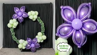 Balloon Hoop With Flowers