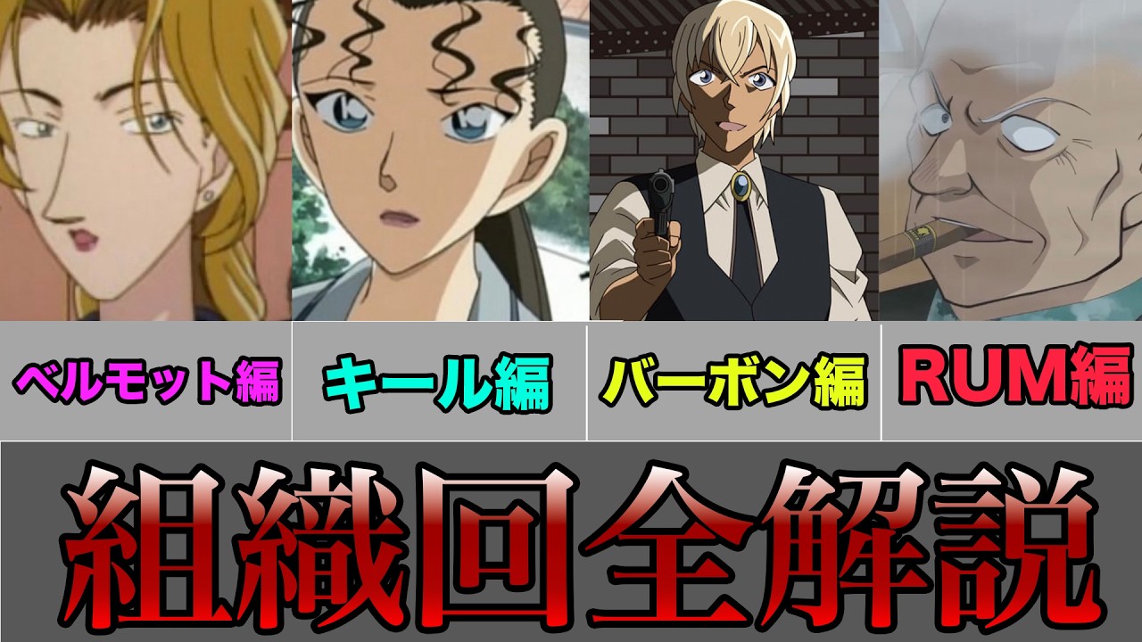 【名探偵コナン】原作最新話までの重要回・黒の組織回を１本の動画にまとめてみた【名探偵コナン】＃黒の組織　＃名探偵コナン　＃隻眼の残像