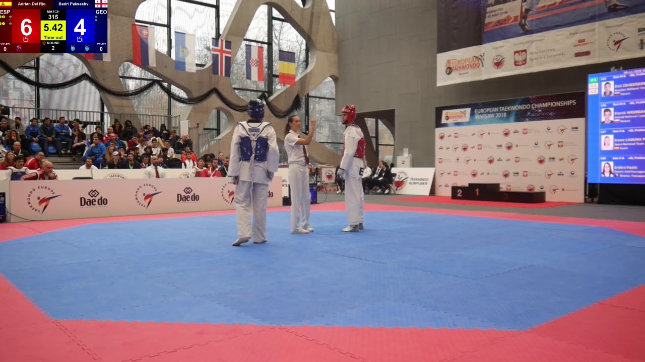 Taekwondo European U21 2018 D2F315 - YouTube