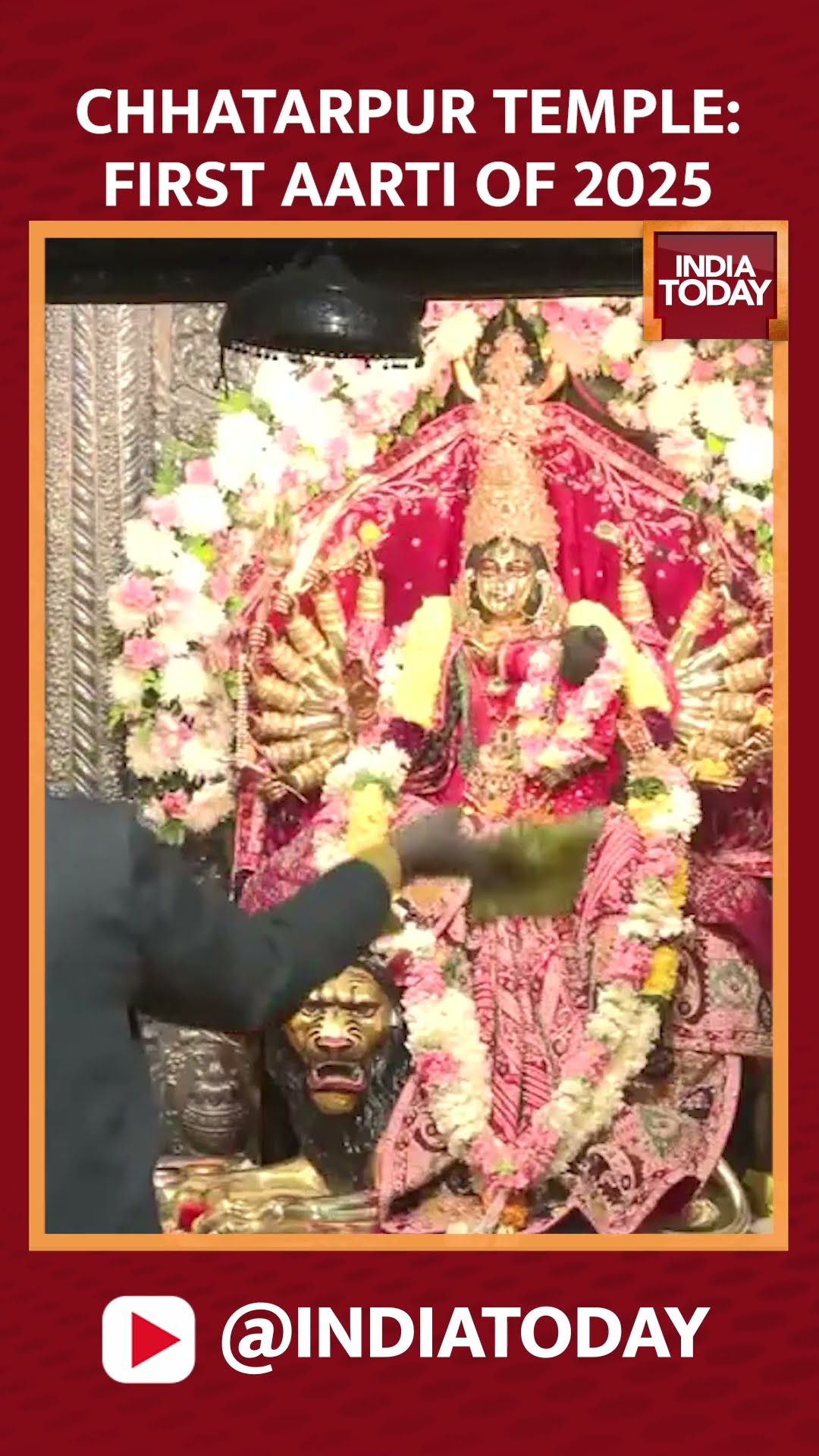 Chhatarpur Temple: Divine First Aarti of 2025 | India Today