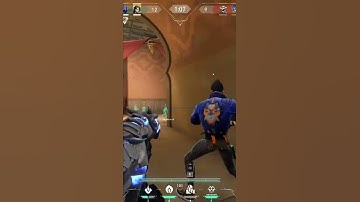 Valorant. Randomly shooting the air with snakebite and getting a kill  w/ it!