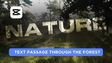 How To Create TEXT Passage Through The Forest on CapCut PC (2024) | Step-by-Step Guide