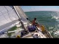 60 seconds onboard a 28 feet yacht during solo sailing circumnavigation