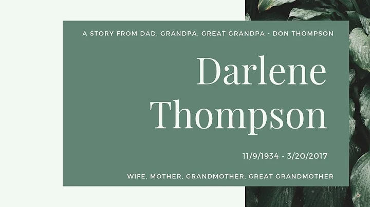Don Thompson Talking About How He Met Darlene Thom...