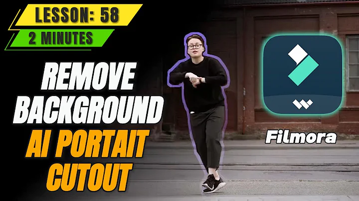 Remove Background in @FilmoraWondershare with AI Portrait Cutout - Lesson 58 Filmora Tutorial