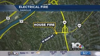 Danville fire started in bathroom ceiling