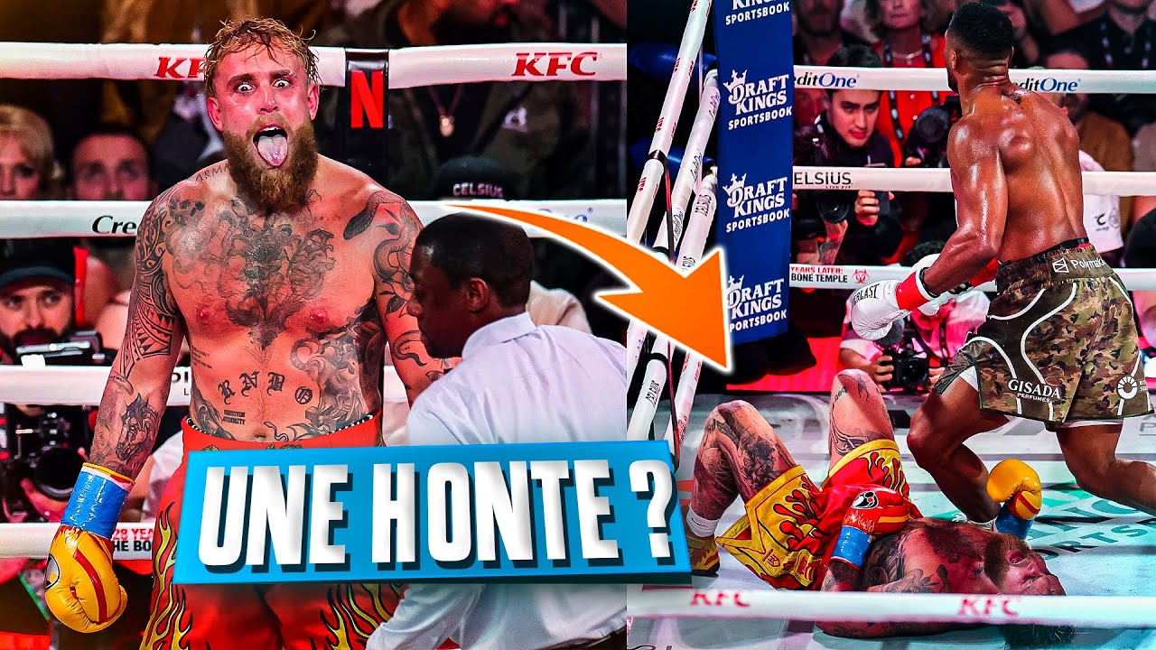 Anthony Joshua casse la machoire de Jake Paul mais il rigole !