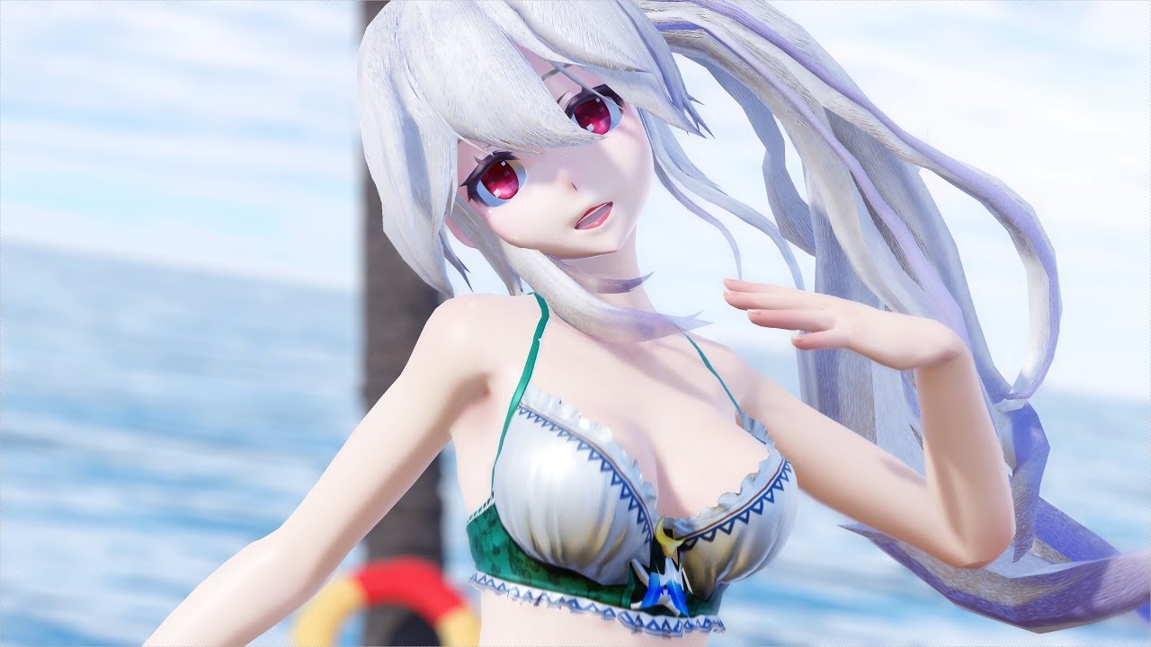 ｍｍｄ 弱音ハクが水着で Deep Blue Townへおいでよ 4k Youtube