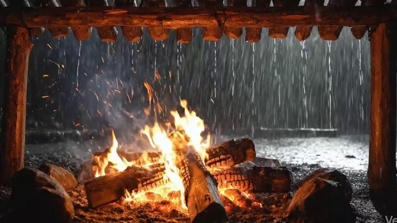 Streaming Cozy Log Cabin Fireplace | ASMR for Sleep