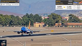 Butter Arrival For Southwest 737, N217JC Into LAS Vegas from GRand Rapids! ✈️