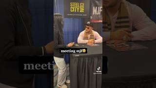 meeting MJF #aew #prowrestling #wwe #allelitewrestling #shortsbts