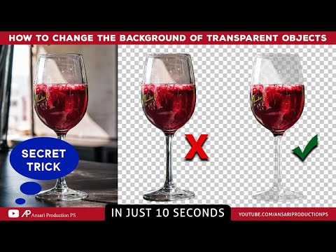 How To Change The Background of Transparent Objects - Remove The Background of Transparent Objects