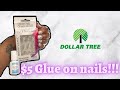 Dollar Tree Glue On Nails!!!