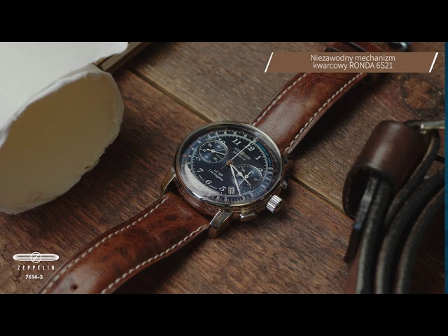 Zeppelin LZ126 Los Angeles Quartz Big Date GMT ZE-8640-3 - Zegarek / Watch  360 - YouTube