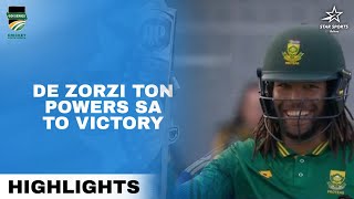 Tony de Zorzi's Spectacular Ton Leads South Africa to Victory | Highlights #SAvIND 2nd ODI