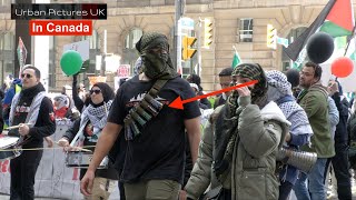 Pro-Palestine Protesters In Toronto Accused Of Wearing ‘Fake Suicide Vests’ During Rally