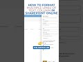 Format "Multiple lines of text" Column in SharePoint