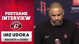 Ime Udoka after Rockets largest comeback in franchise history | vs Sixers 3/17/2025