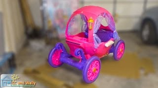 Disney Princess Carriage Review and Build - One Fast Ride-On Toy | comparison fun outdoor play cute