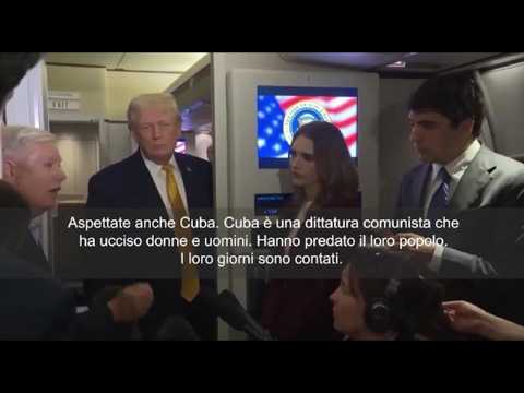 Video Addio al Senatore Usa Lindsey Graham, eccolo al fianco di Trump a gennaio parlare di Cuba