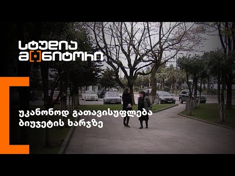 უკანონოდ გათავისუფლება ბიუჯეტის ხარჯზე