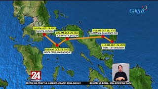 Malaking bahagi ng bansa, patuloy na makakaranas ng mga pag-ulan dahil sa Bagyon.. | 24 Oras Weekend