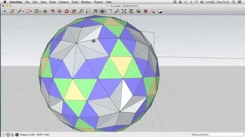 Easy Geodesic spheres in sketchup