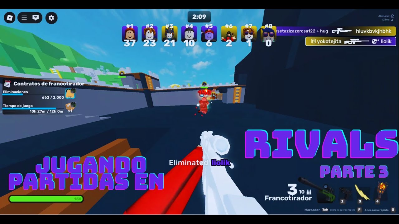 jugando partidas en rivals parte 3 - YouTube