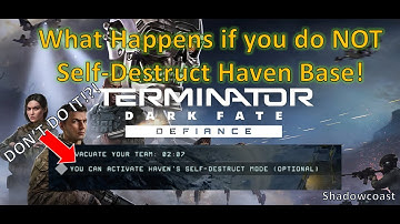 What Happens if You Do NOT Self-Destruct in Terminator Dark Fate Defiance!