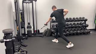 CC Split Stance SA Low Row w/ Rotation