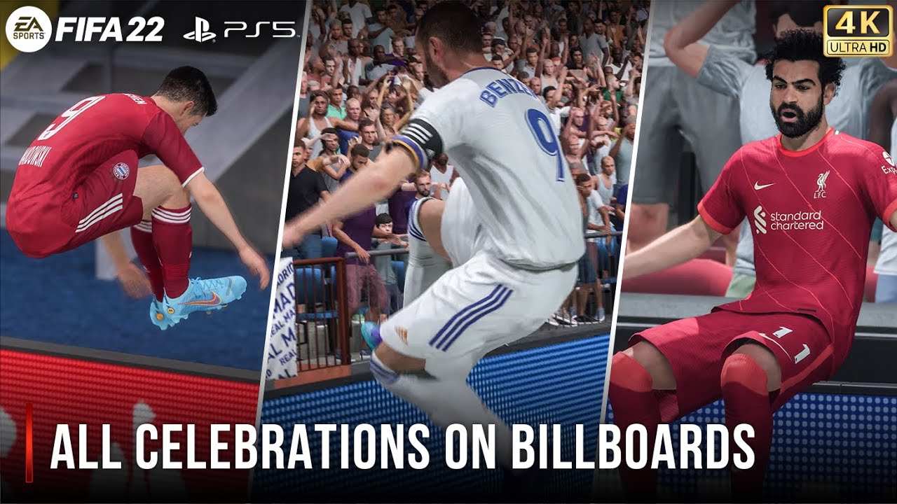 FIFA 22 All Celebrations On Billoards PS5™ 4K 60FPS YouTube