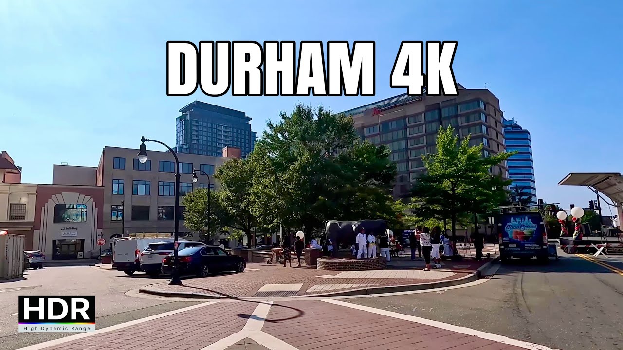 Driving ASMR Durham in 4K, Duke University | Durham, North Carolina.