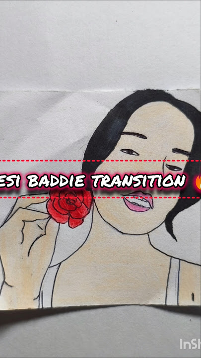 Desi baddie transition🔥#trend#flipbook#art#frame#drawing