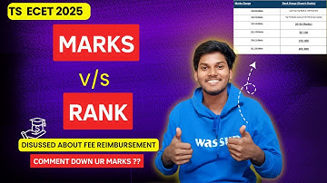 TSECET MARKS VS RANK ANALYSIS VIDEO| #tsecet2025marksvsranks | #tsecet2025