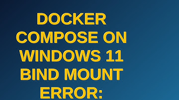 Docker Compose on Windows 11 bind mount error: "service volume xxx0 is missing a mount target"
