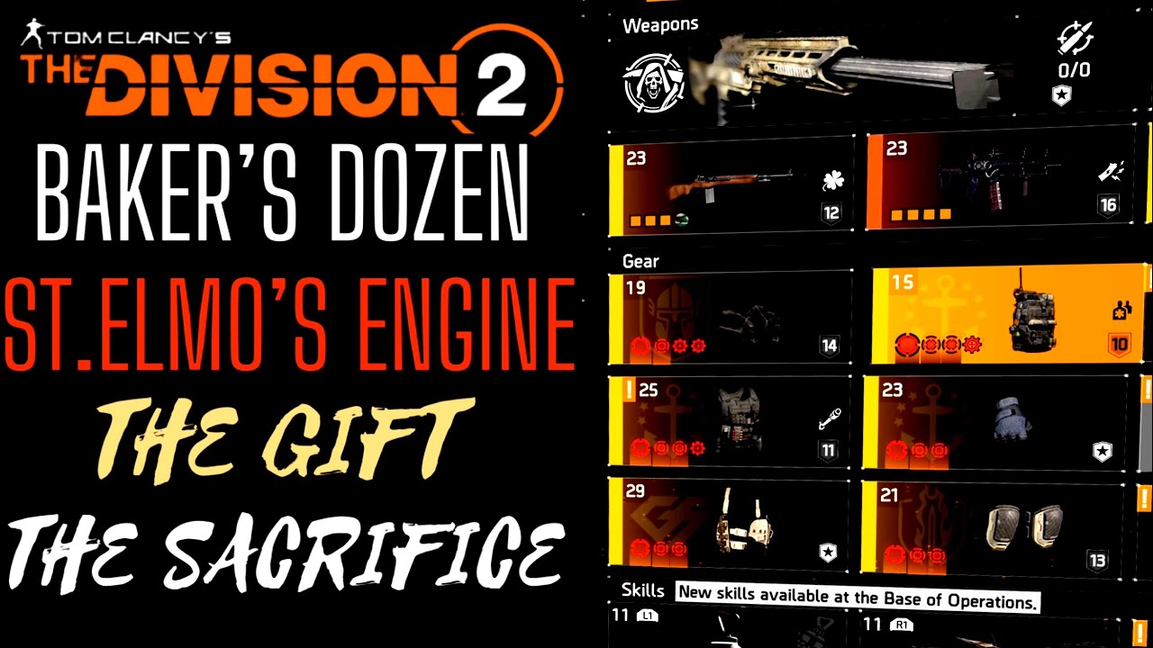Division 2 "THE SCOUT" BAKER'S DOZEN ST ELMO'S DPS CRIT RIFLE BUILD! 212%CHD AND 4 MILLION CRITS!