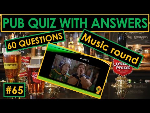 65 PUB QUIZ Music Picture and Connection rounds