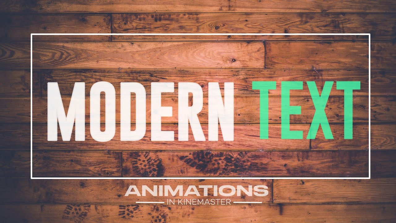 Modern Text Animation in Kinemaster | Tutorial