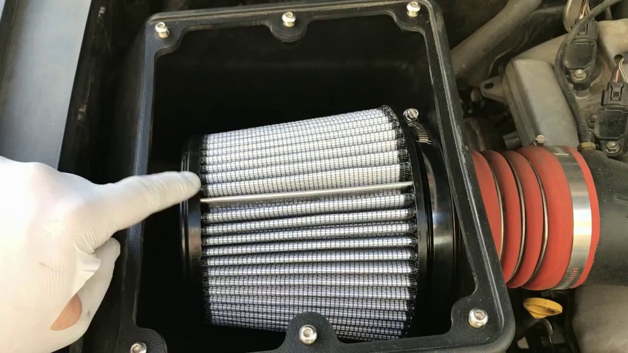 Fj Cruiser Trd Air Filter Change Afe Magnumflow Pro Dry Youtube