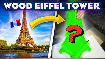 Laser Cut Wooden Eiffel Tower – Full CNC Cutting & Assembly Tutorial
